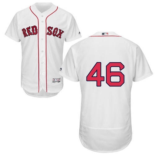 Red Sox #46 Craig Kimbrel White Flexbase Authentic Collection Stitched MLB Jersey - Click Image to Close
